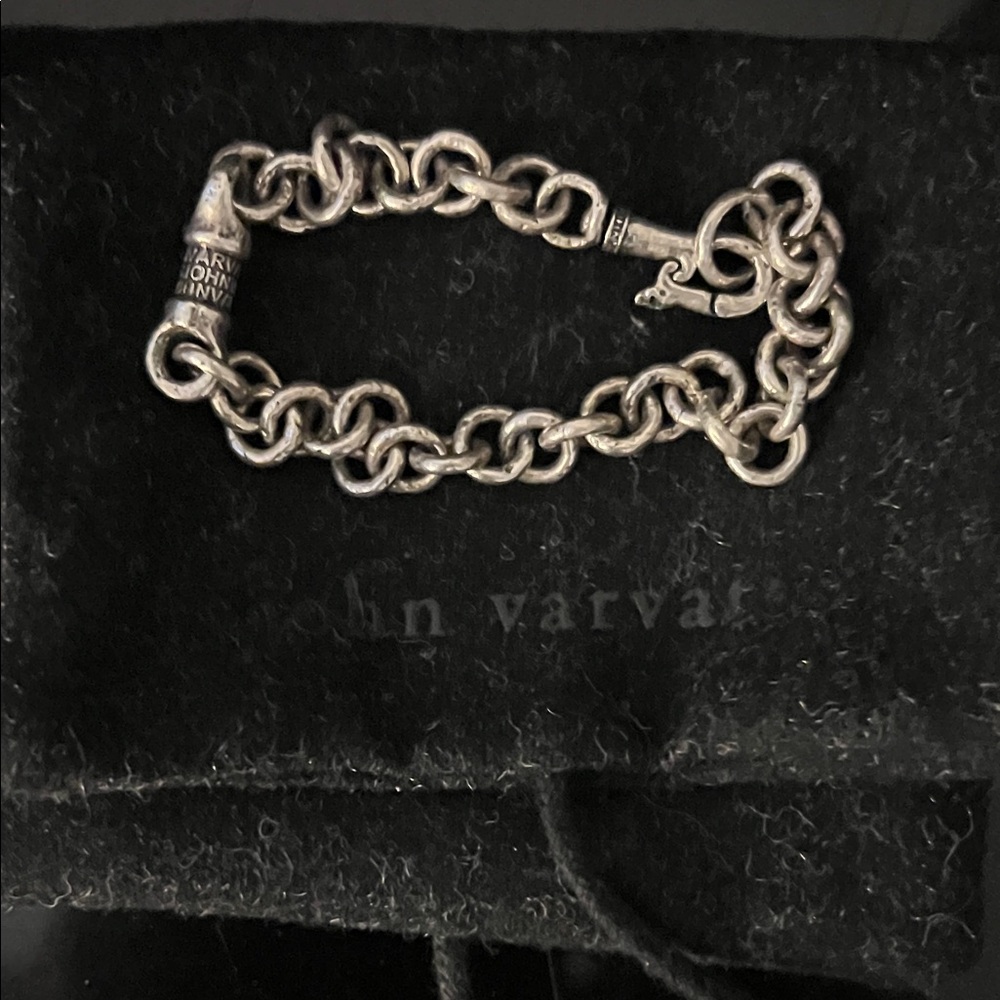 John Varvatos Metallic Chain Bracelet